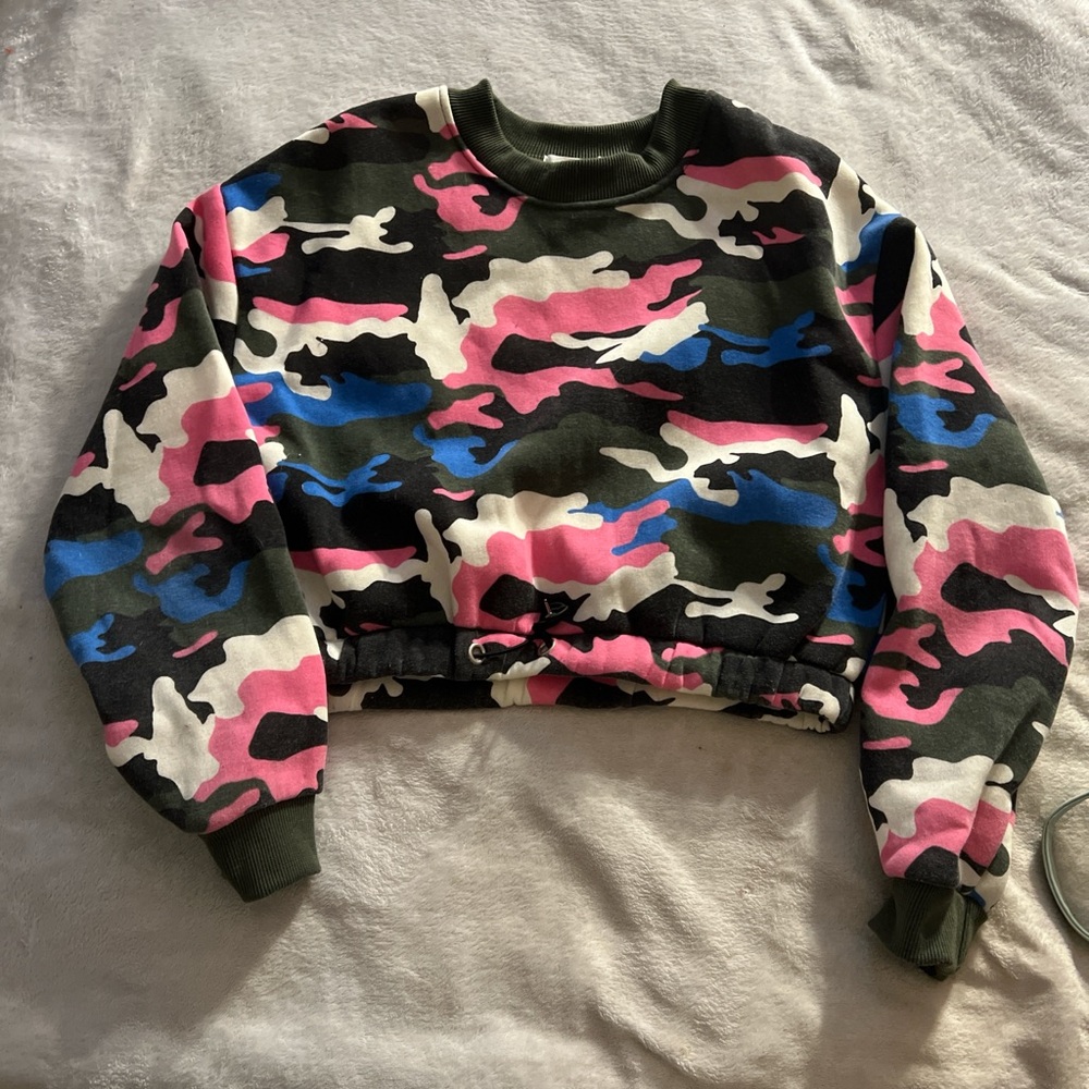 Camouflage Print Women's Sweater